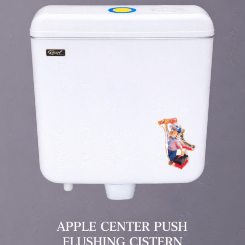 Apple Center Push Flushing Cistern (8Ltrs)